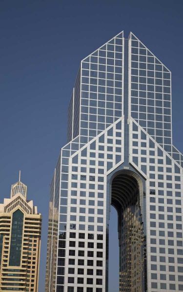 UAE, Dubai Beautiful Modern architectecture